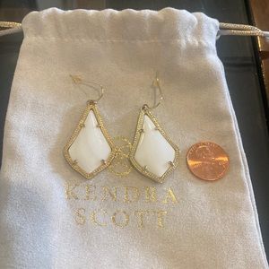 Mother of Pearl Kendra Scott earrings